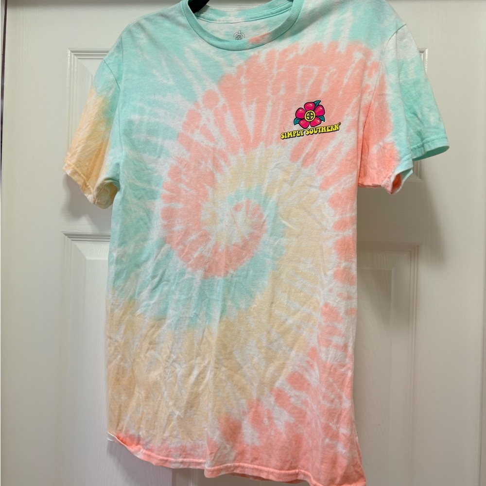 Simply Southern Feeling Salty Pastel Tie-Dye Tee
